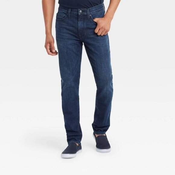 Goodfellow & Co Men's 30x32 Brooks Mid Rise Heavyweight Slim Fit Leg Full Jeans - Picture 2 of 15